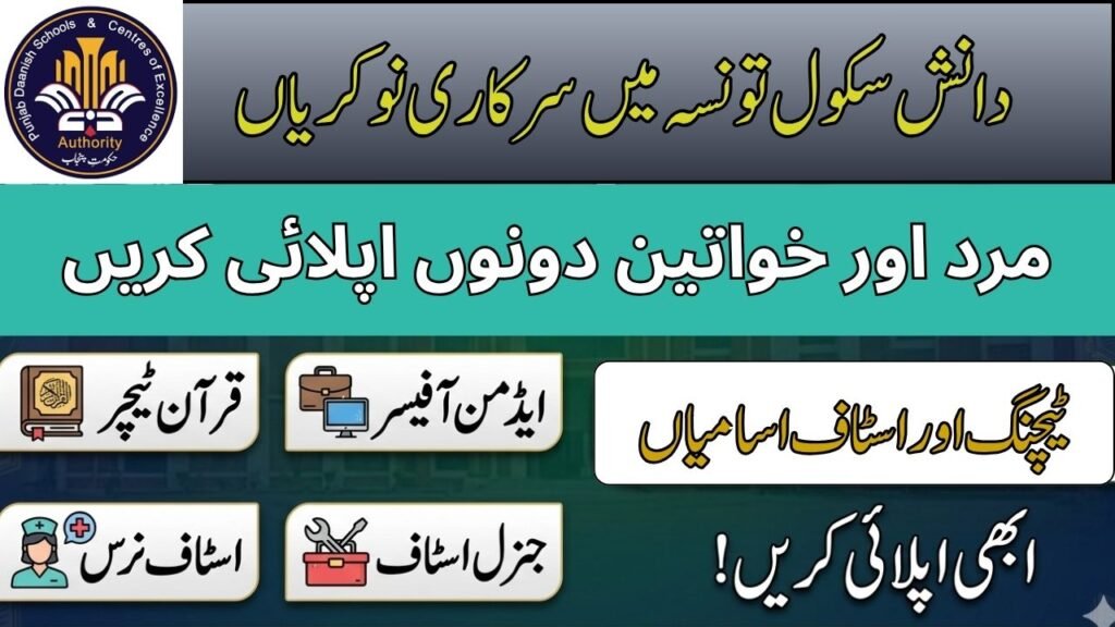 Daanish Schools Taunsa Jobs 2026