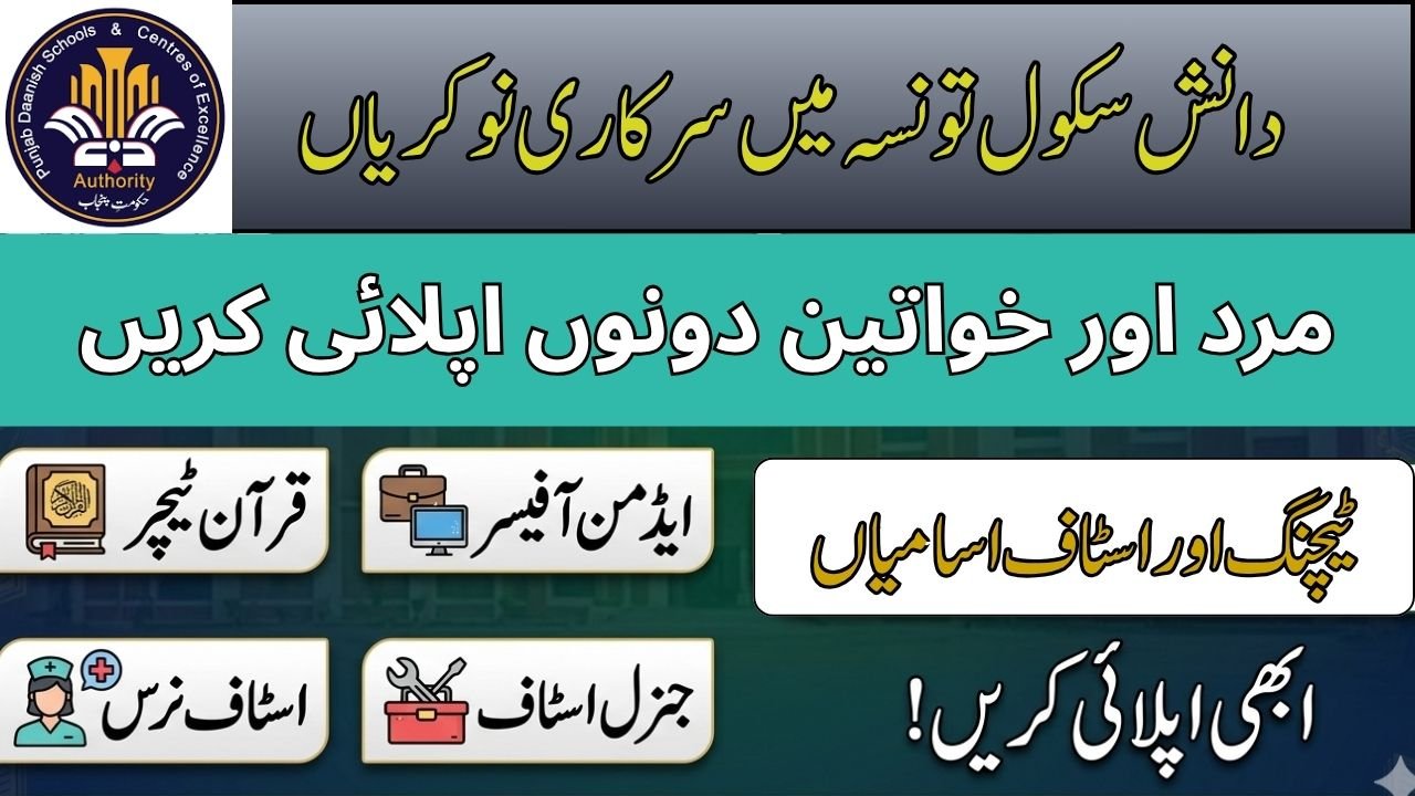 Daanish Schools Taunsa Jobs 2026