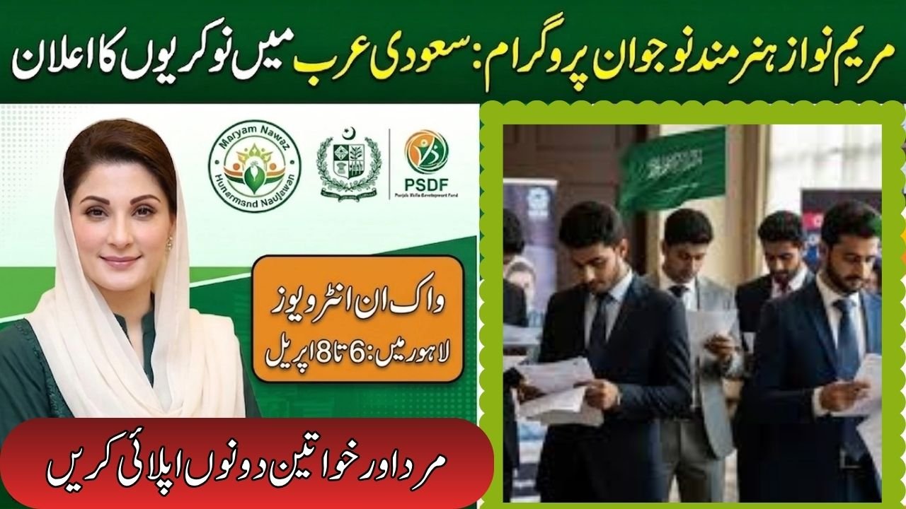 Maryam Nawaz Hunarmand Naujawan Program Jobs 2026