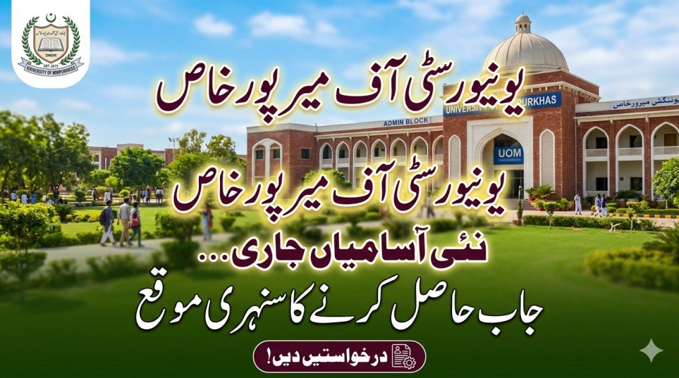 The University of Mirpurkhas Jobs 2026: Latest Professor & Associate Professor Vacancies