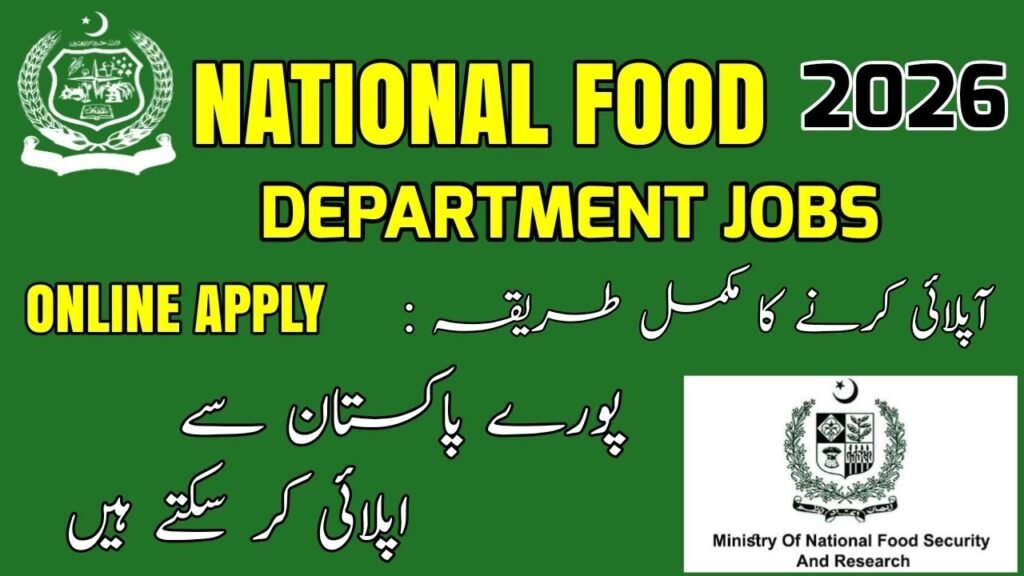 Ministry of National Food Security & Research Jobs 2026: PARC Executive Vacancies